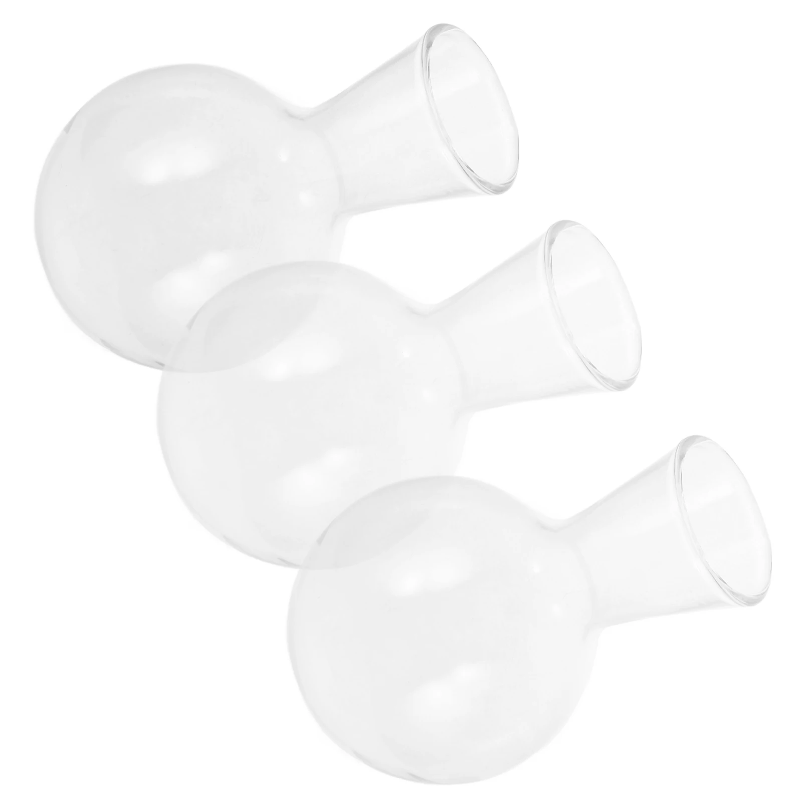 

3 Pcs Glass Vase Plant Pot Clear Wall Hanging Flower Pots Indoor Planter Hydroponic Wooden Frame