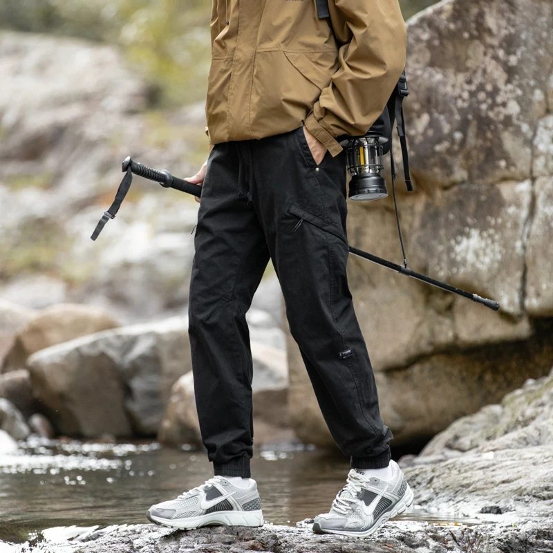 JAYSCE-homens ao ar livre durável caminhadas calças com múltiplos bolsos, calças Amikaji carga, rio rastreamento calças de pesca