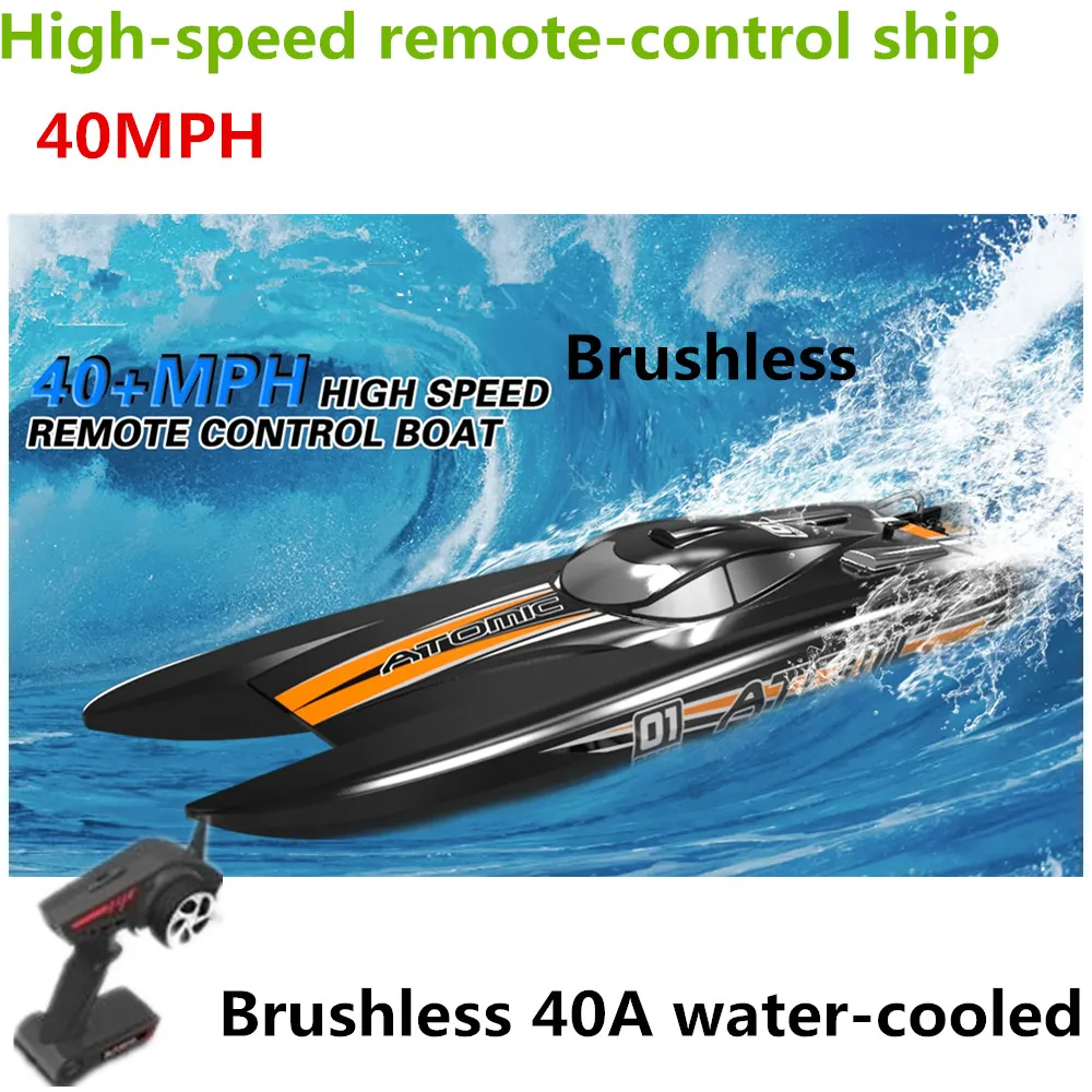 

70CM Extra Large High Speedboat 60KM/H Brushless Remote Control Ship RC Boat Water-Cooled System Rechargeable Batteries RTR