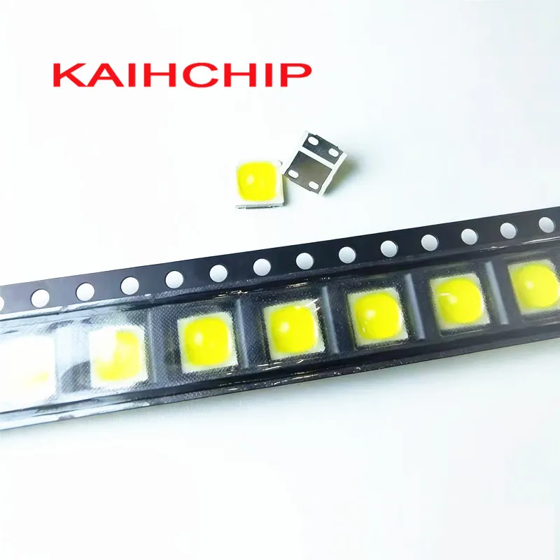 50-500 шт. УФ-светодиоды 5054 с купольной линзой, SMD, 395 нм, 1 Вт, 3 В, с двойным чипом, ультрафиолетовые диоды для отверждения гель-лака, УФ-клея, фототерапевтических ламп