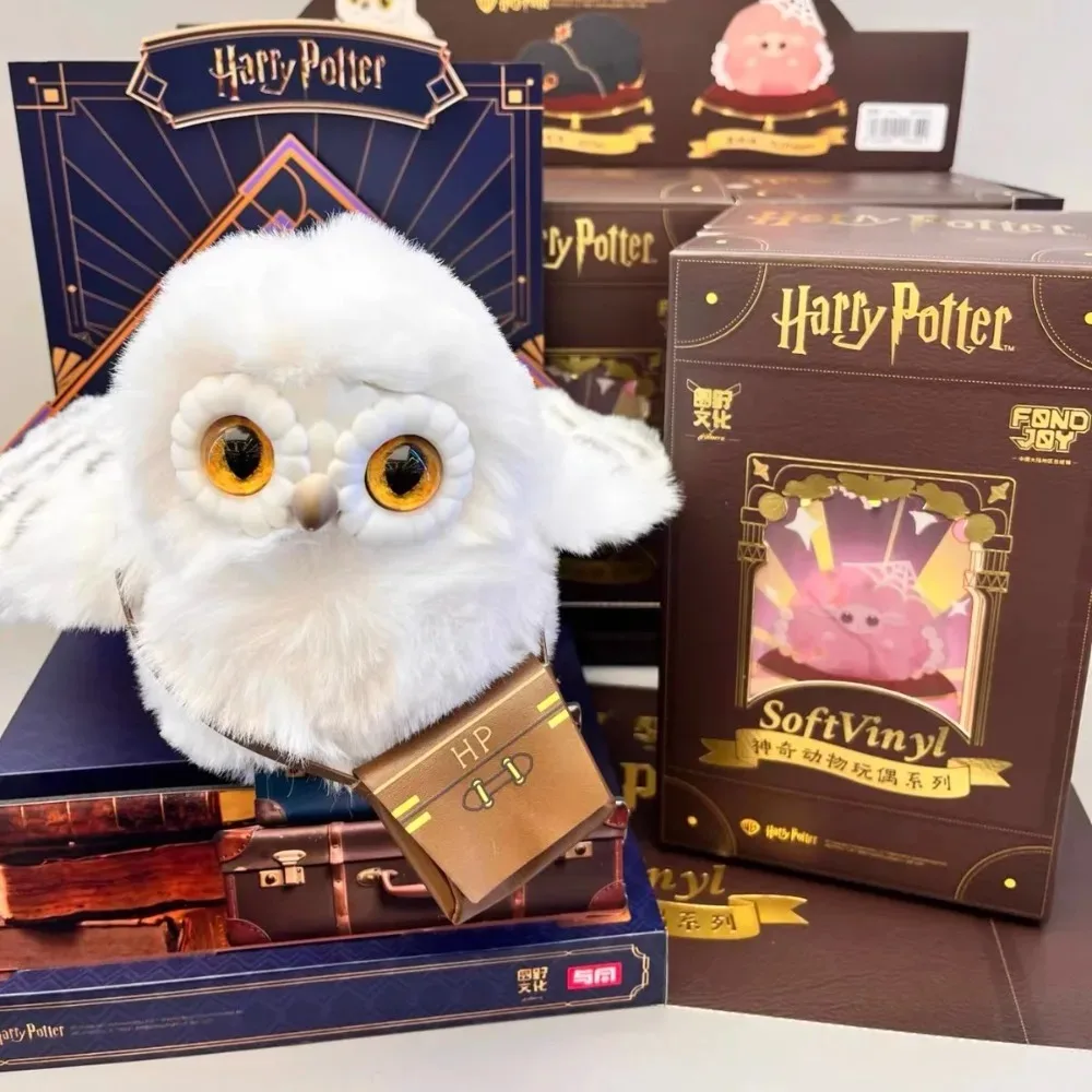 متوفر في المخزون دمى قطيفة أصلية من سلسلة MINISO Harry Potter Fantasy Beasts
