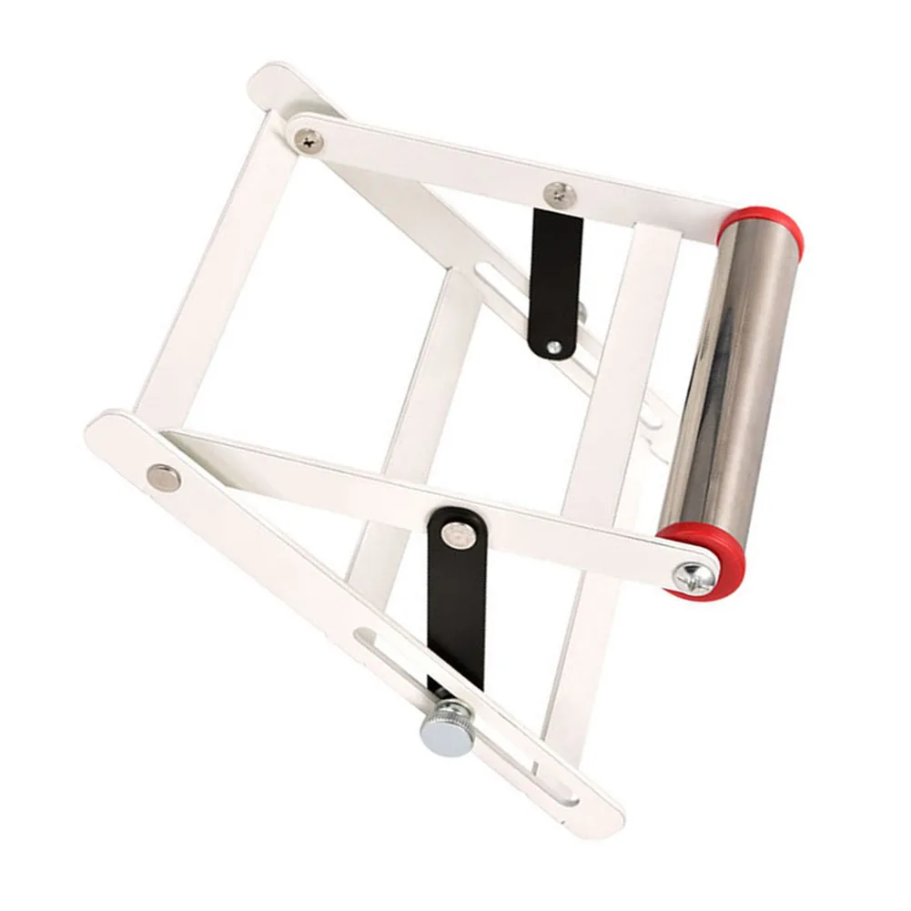 Adjustable Bracket Cutting Machine Stand Height Adjustable High Quality Material Metal Construction Silver Color