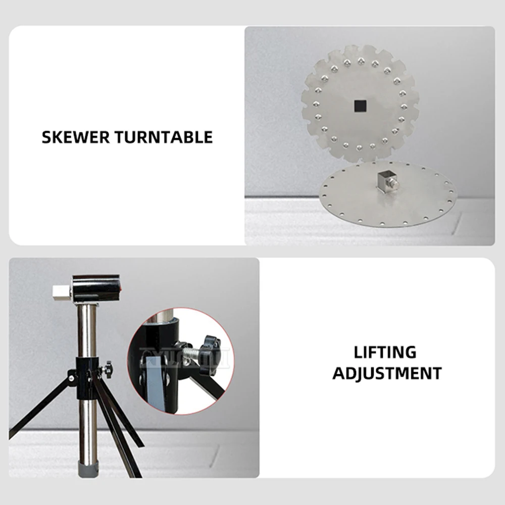Parrilla de barbacoa eléctrica giratoria con Elektrikli Izgara plegable de autorformación