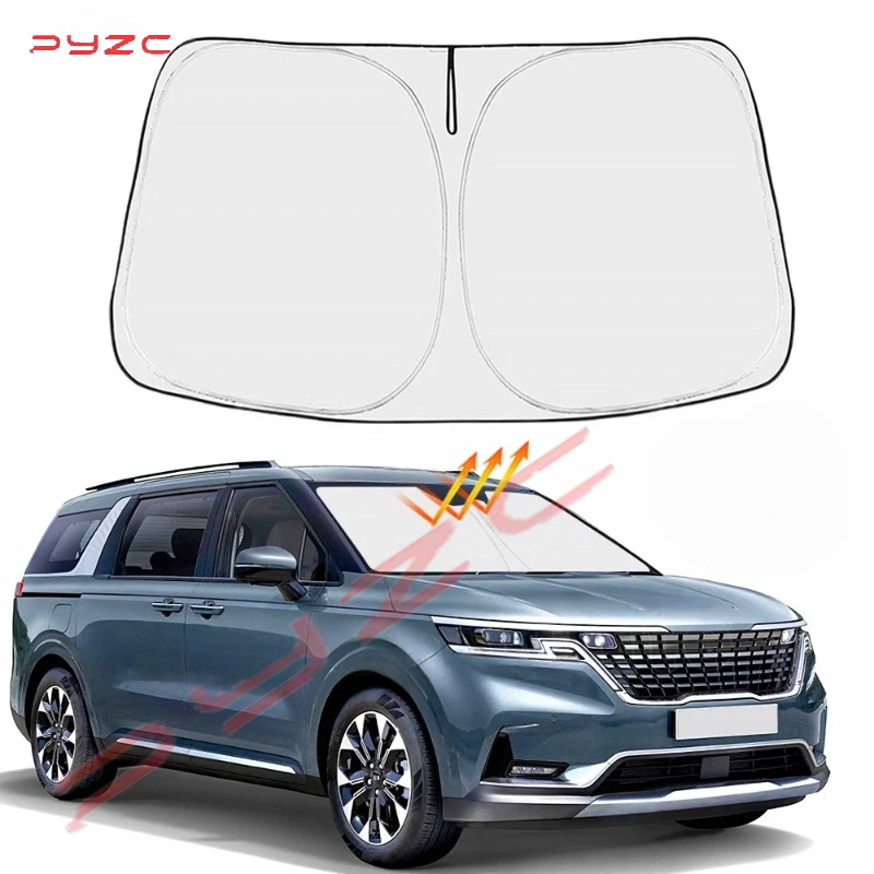 

For Kia Carnival 2022 2023 Car Sun shade Front Window Shade Cover Visor Windshield Sunshade 2023 Accessories