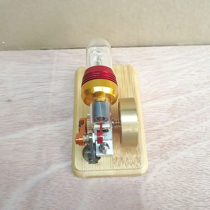 Modelo de motor de potencia esterlina, motor de vapor, ciencia, física, enseñanza, regalo de cumpleaños, adorno, herramientas de enseñanza