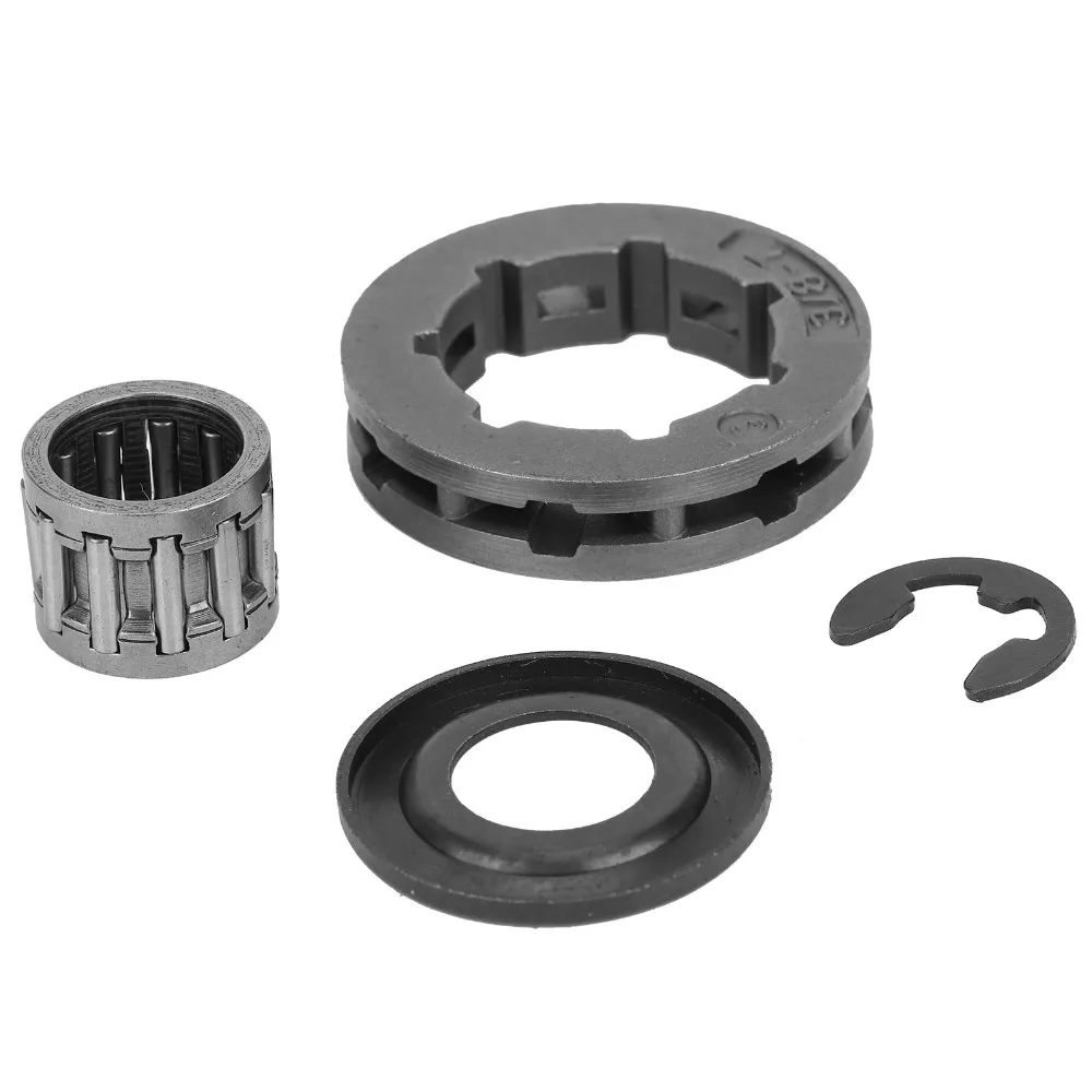 Silver Clutch Drum Oil Pump Kit Round Zinc Alloy Chainsaw Clutch Drum Compact for Husqvarna 575XP 576XP 570 Chainsaw