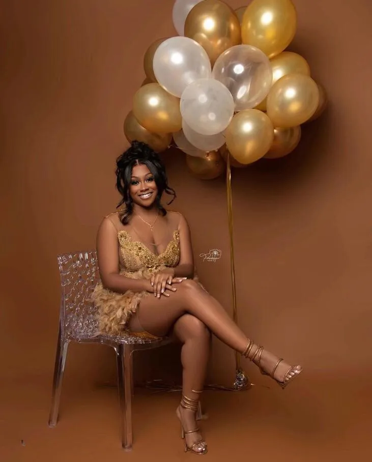 Gold Sparkly Rhinestone Cocktail Dresses Luxury Beaded Feather Short Prom Birthday Party Gown Special Occasions Customized