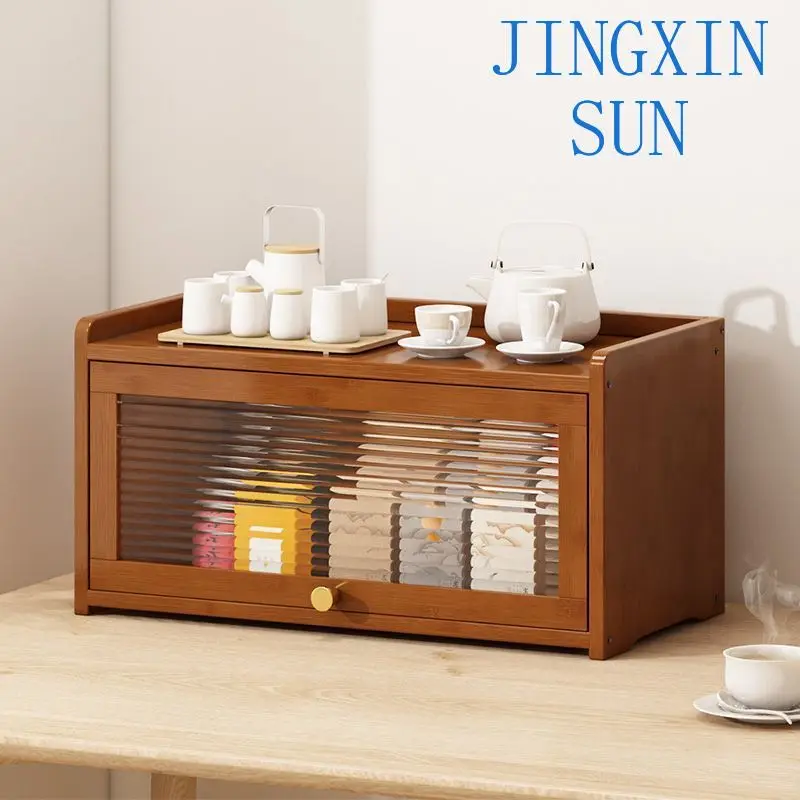 New Chinese side cabinet, locker, tea cabinet, antique storage cabinet, multi-layer kitchen locker, living room wine