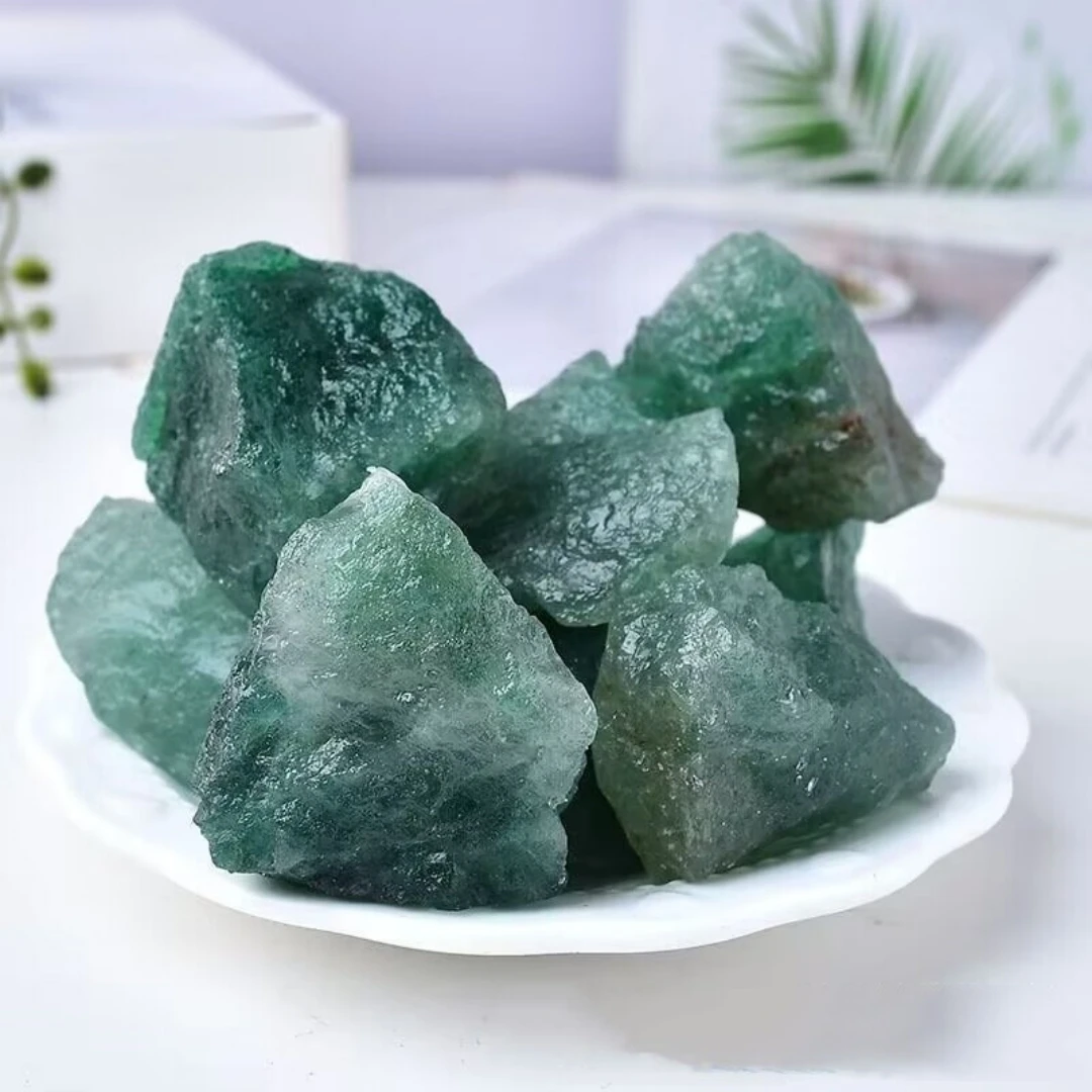 40 g/120 g/240 g rohe grüne Erdbeerquarz-Mineralsteine, natürlicher Kristall-Rohstein, Aquarium-Landschaftsbau, Kristallgeschenke