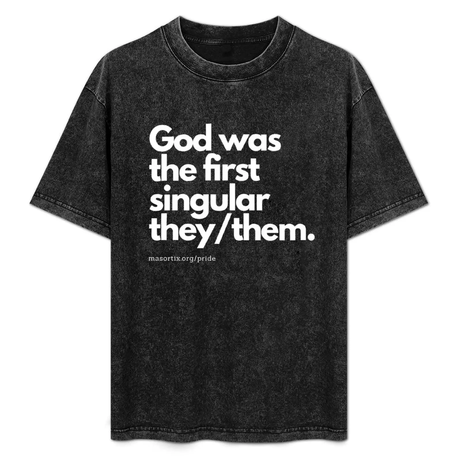 

God uses they/them T-Shirt Casual All Match Tee Shirt for Men