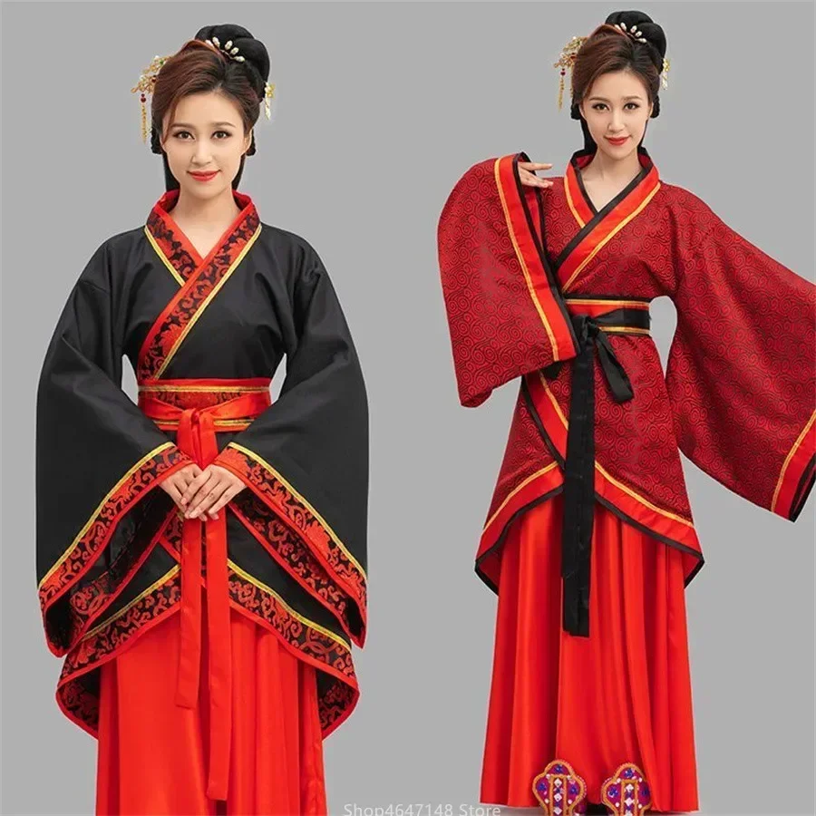 Традиционное китайское платье, женский костюм, одежда для выступлений династии ханбок Тан, женское платье