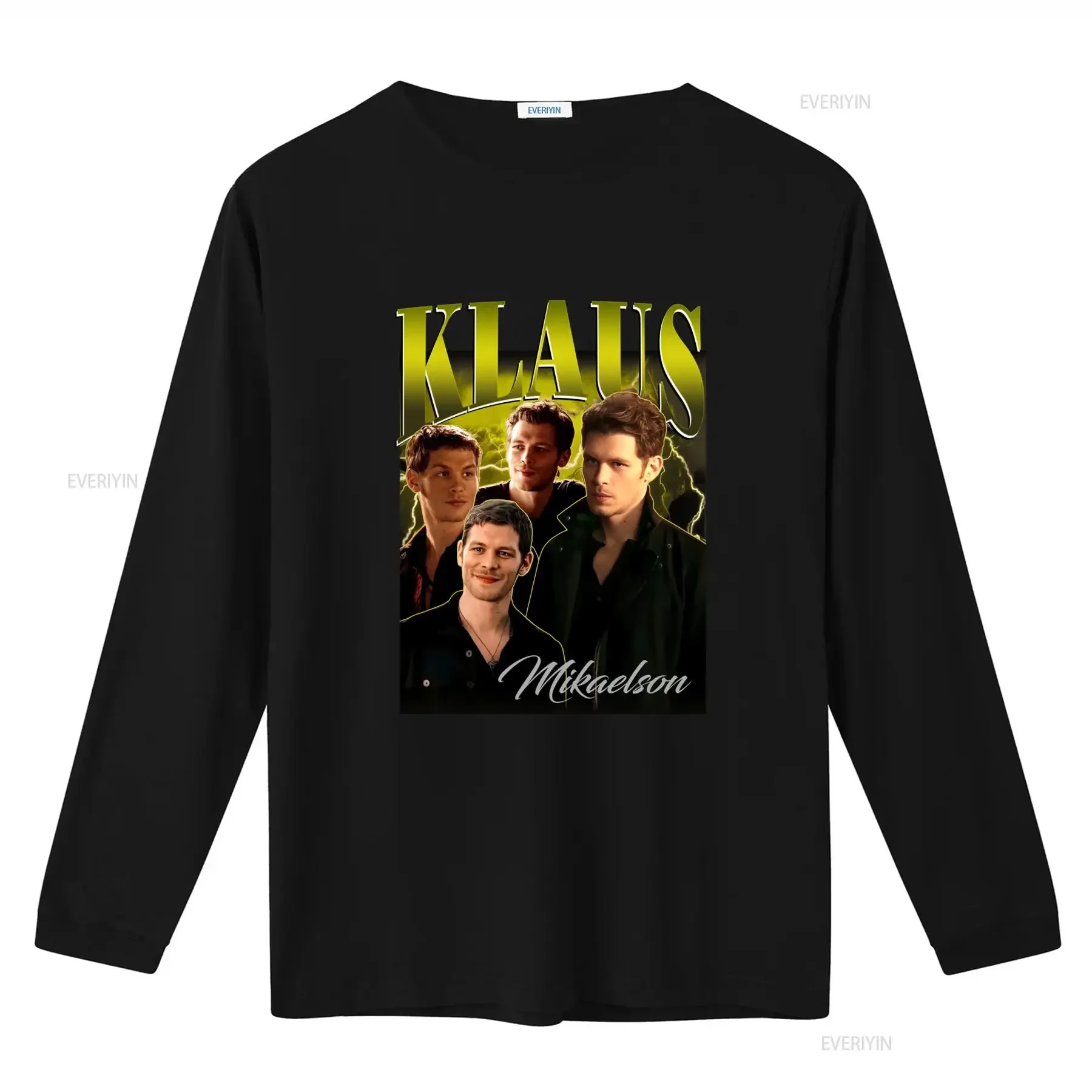 Klaus Mikaelson T Shirt SweaT Joseph Morgan Vampire Themed Print Perfect for Fans High Quality Fabric vintage Washed