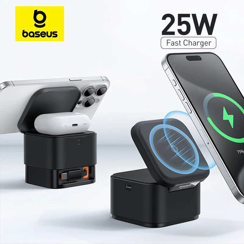 baseus-2-in-1-25w-マグネット式ワイヤレス充電スタンド-急速ワイヤレス充電-デスクトップドックステーション-iphone-17-16-15-14-13-airpod対応