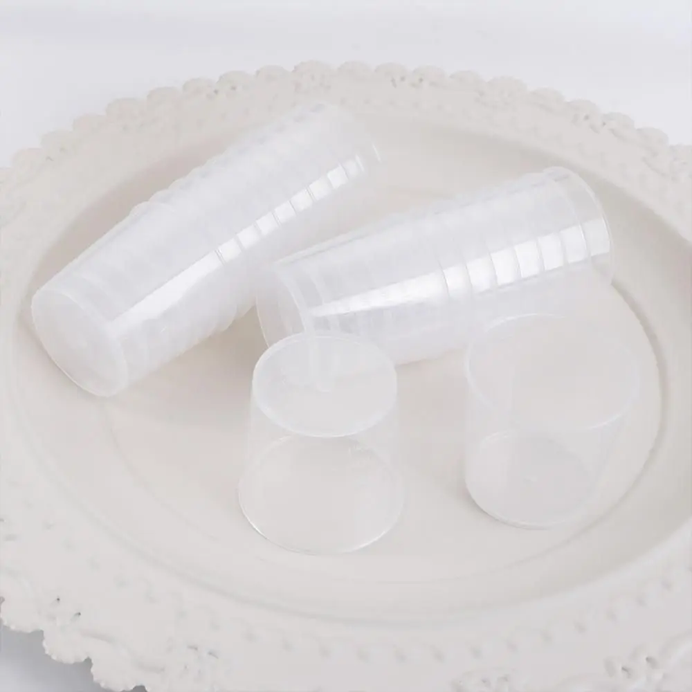 1oz/30ml Plastic Resin Graduated Cups Measuring Tool Scale Cups Container