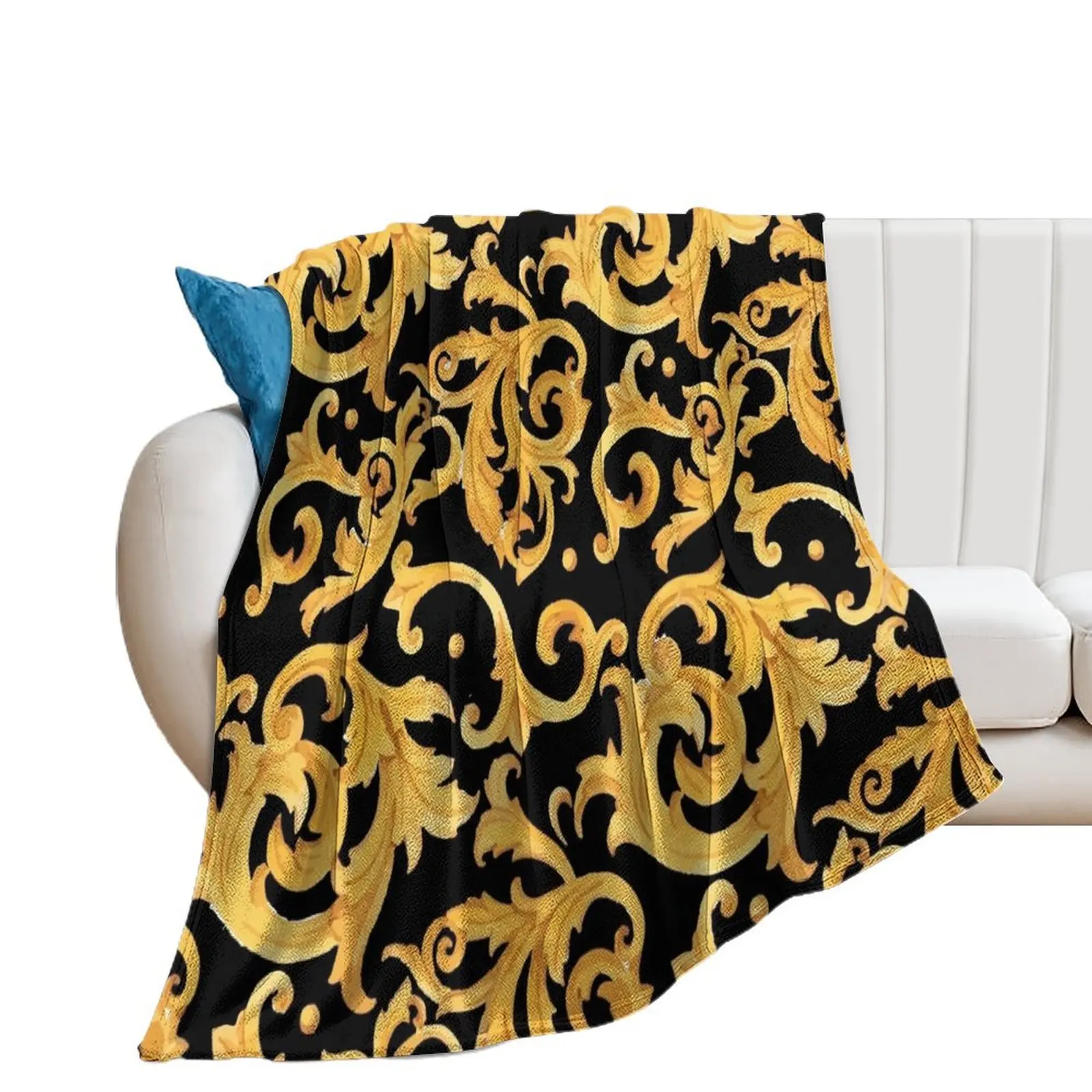 

Baroque Pattern Throw Blanket Giant Sofa Stuffeds blankets ands Blankets