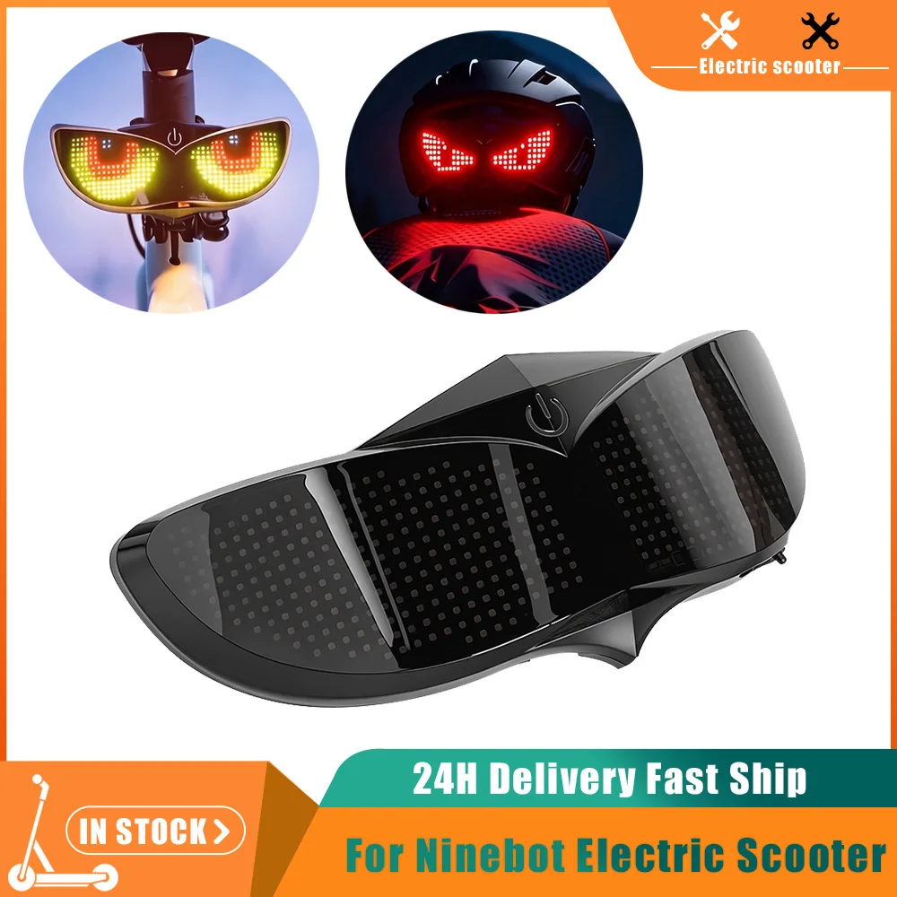 For Ninebot MAX G30 G2 G65 F2 F2PRO F3 F3PLUS E2 E3 ZT3 for Hiboy Smart LED Helmet Display (Without Helmet) Scooter Helmet Light