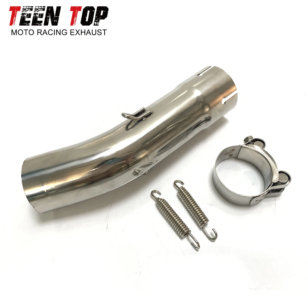 دراجة نارية العادم 51 مللي متر الهروب اتصال الأنابيب الفولاذ المقاوم للصدأ لسوزوكي GSX-S1000/GSX-S1000F الأوسط وصلة الأنابيب 2015-2021 #6