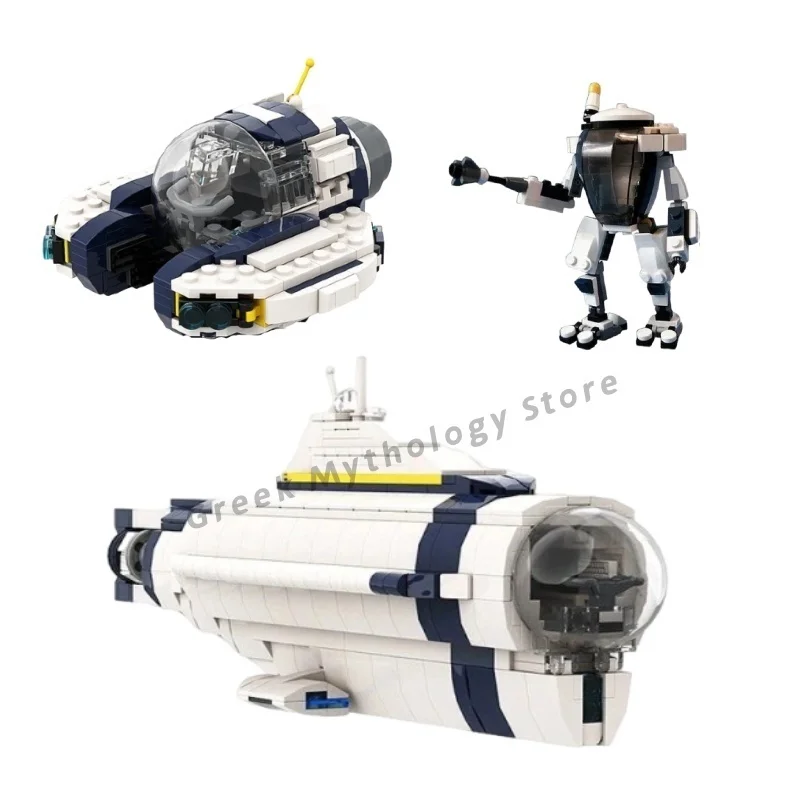 

New DIY Deep Sea Mystery Ship Moth Shipcraft Model One Eyed Giant Ornaments Building Blocks Educational Model Toys