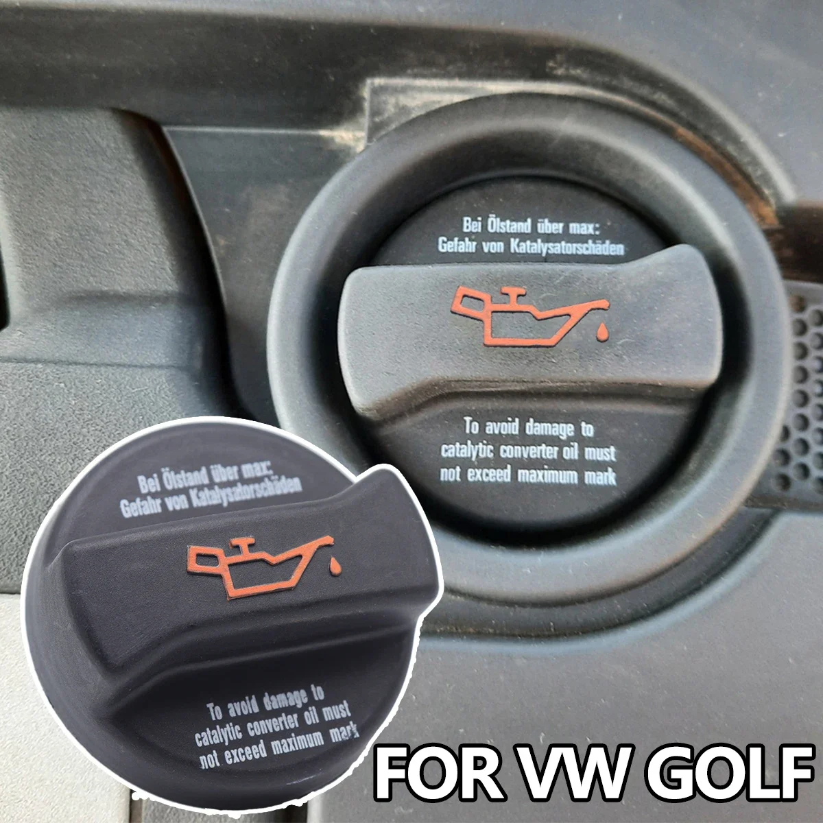 Korek wlewu oleju silnikowego do VW Golf MK2 MK3 MK4 MK5 MK6 A2 A3 A4 A5 A6 Korek wlewu paliwa Pokrywa zbiornika paliwa Części zamienne 1985 - 2014