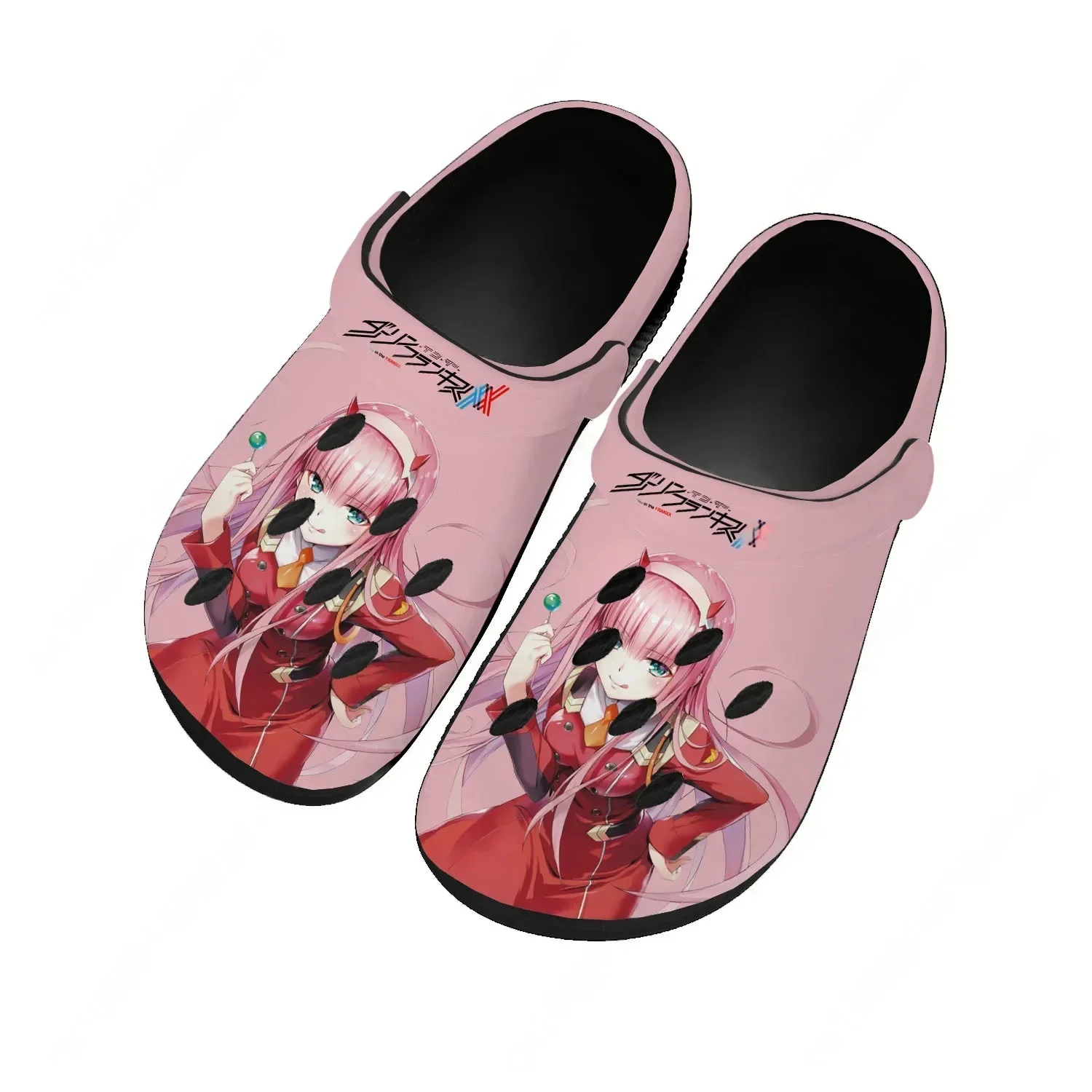 

DARLING in The FRANXX Home Custom Sandals Women Teenager Fashion Water Shoe Garden Clog Breathable Beach Hole Slippers