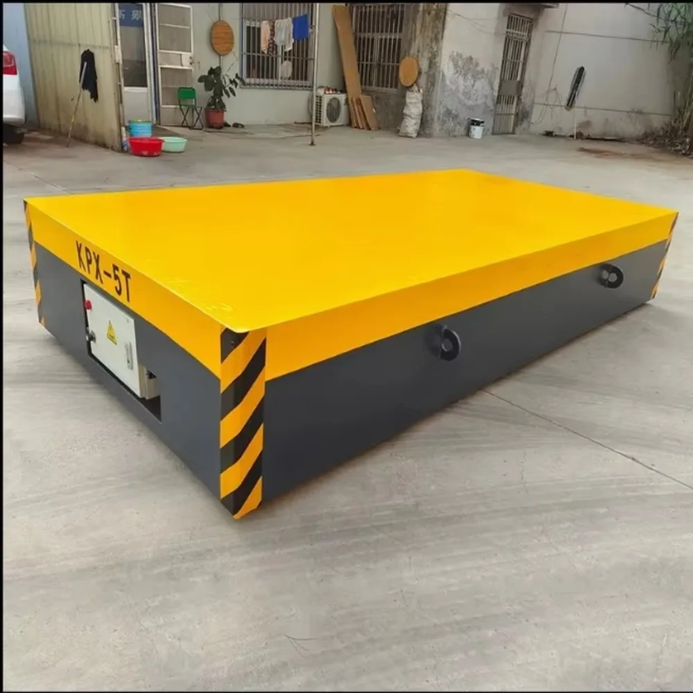 Heavy Cargo Handling Transportation Trackless Electric Flatbed Trolley Multifunctional Flat Car 2t 3t 4t 5t 6t 10ton