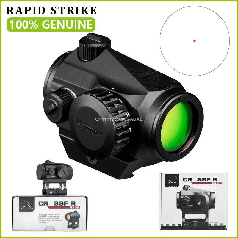 

【GENUINE】CR*SSF*R* CF-RD2 Red Dot Sight 2 MOA Reflex Optic Rifle Sightscope w/Picatinny Lower 1/3 Co-Witness Mount and Low Mount