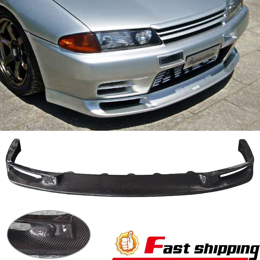 

For 1995-1998 Nissan Skyline R33 GTR Jun Style Carbon Fiber Front Bumper Lip