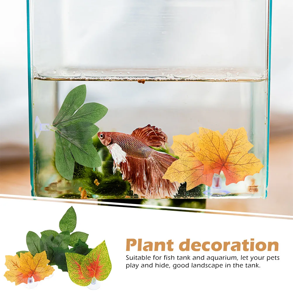 

10Pcs Artificial Reptile Plant Simulated Climbing Pet Plant Terrarium Decor Fish Tank Decoration Realistic Terrarium Plants