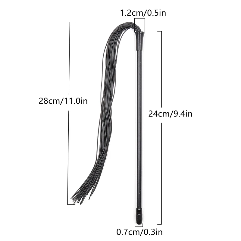 Hoge kwaliteit siliconen zweep Racing Riding Crop Party Flogger Handboeien Queen Black Horse Riding Whip