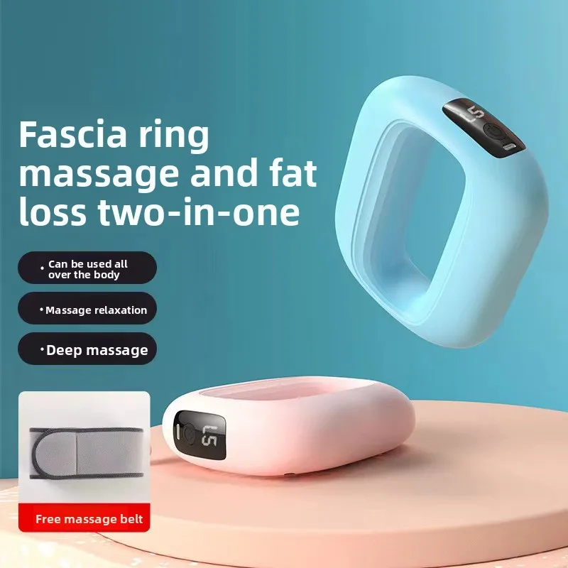 Fascia Gun Liposuction Machine 2-in-1 Lazy Person Shaking Belly Belt Relaxation Fitness Massager Vibration Plate Body Building