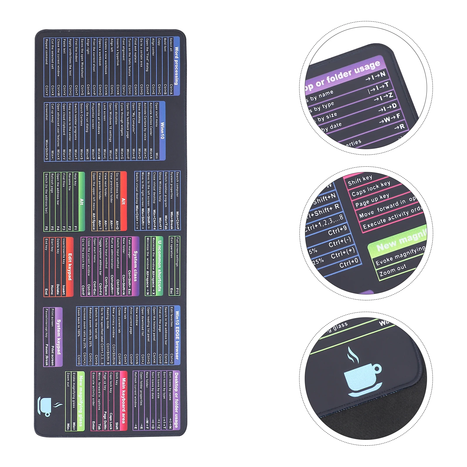 

Super Large Anti-Slip Keyboard Mouse Pad For Office Home Gaming Work Study Comfortable Desktop Mat Design Non