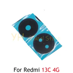 10PCS For Xiaomi Redmi 13C 4G 5G Back Rear Camera Lens Glass Cover With Adhesive Sticker Repair Parts