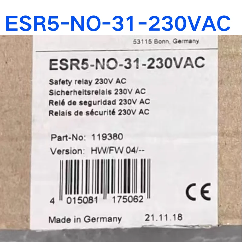 New safety relay ESR5-NO-31-230VAC Quick Shipment