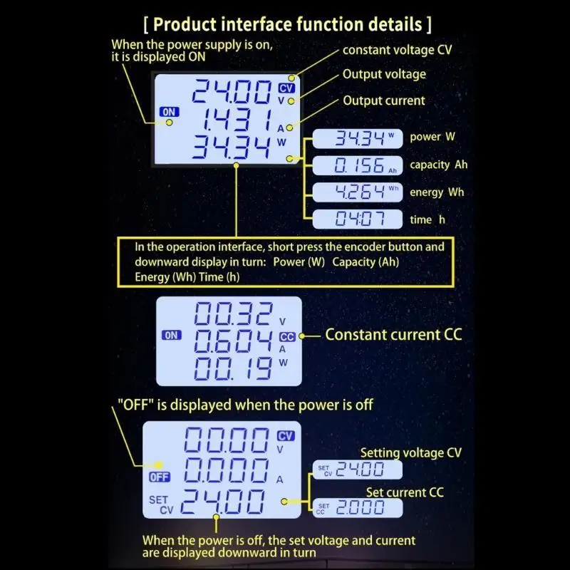 R53C SK80H DC-DC Converter 5A 80W DC6-36V Input Power Module Adjustable Regulated Power Supply for Laboratory