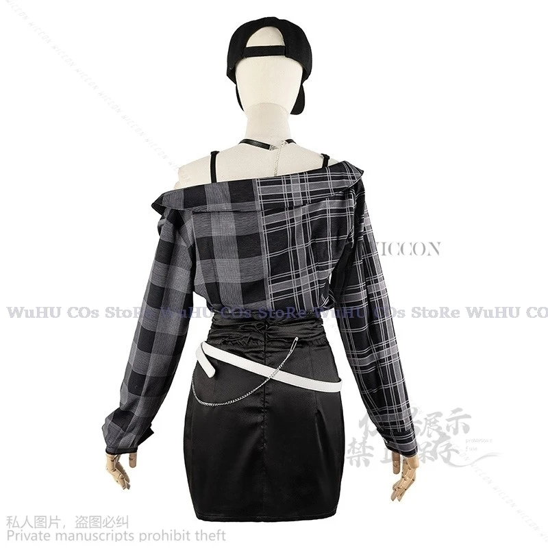 Anime Project Sekai VBS Cosplay New Azusawa Kohane Cosplay Costume Coffee Coat Uniform Wig Set Halloween Party Outfit For Women