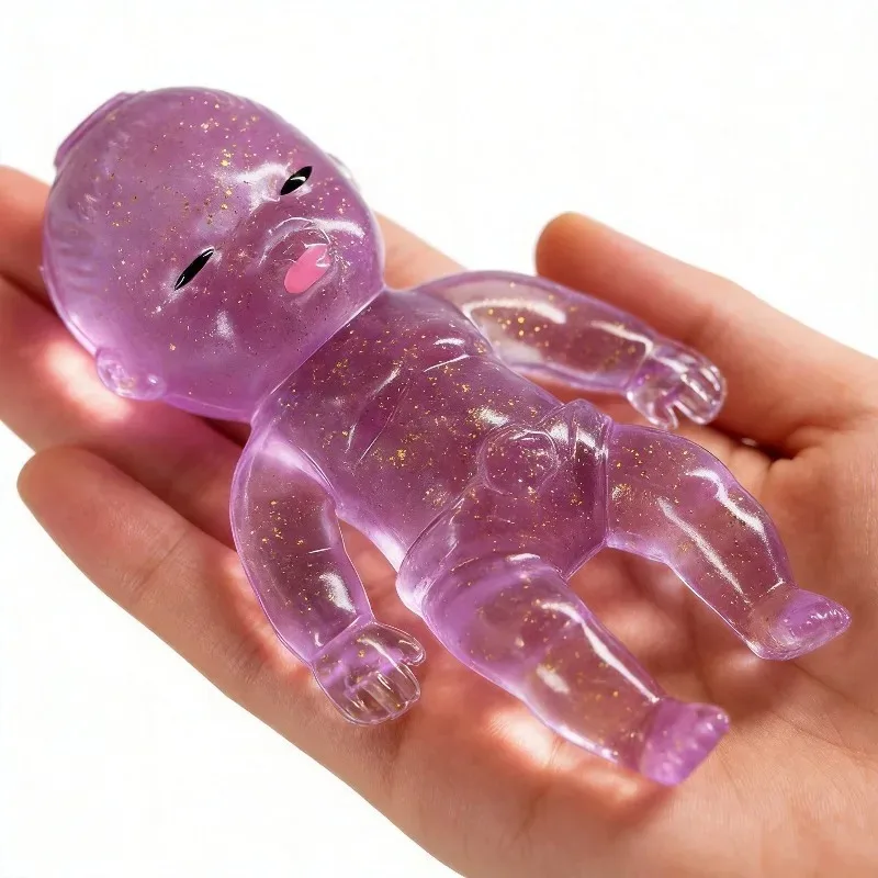 Lovely Silicone Stretch Toy Kawaii Style Glitter Fidget Toy Daily Body Tension Release Practical Stress Relief Funny Gift