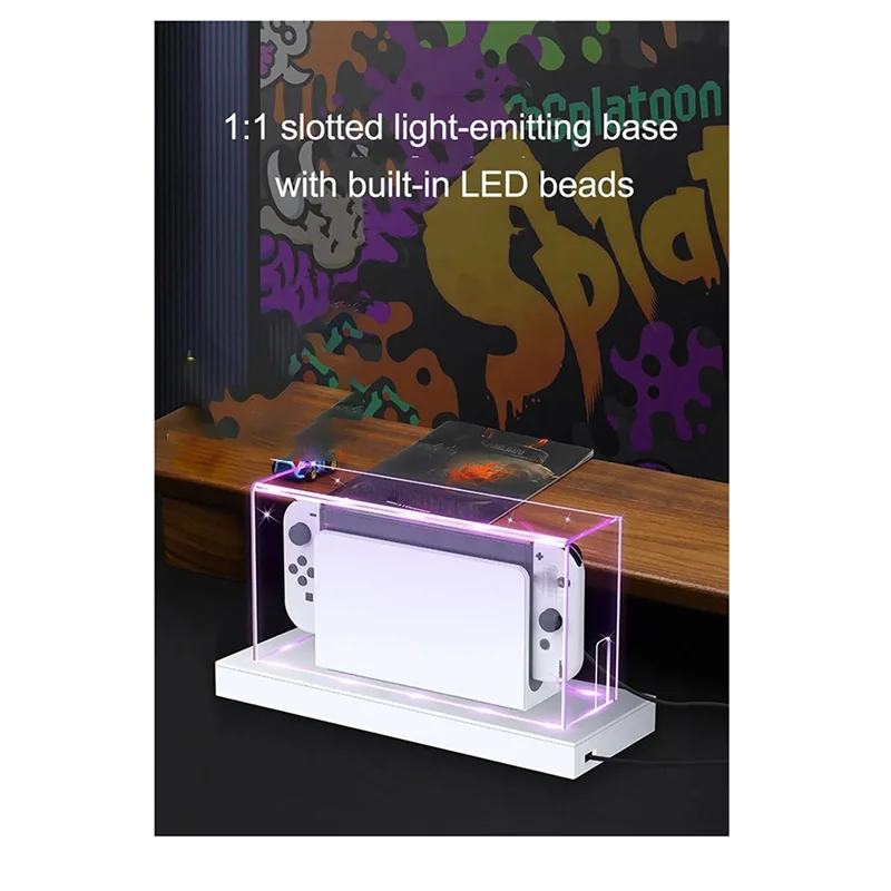 

Base Clear Dust Cover For Nintendo Switch Protective Sleeve Case Acrylic Display Box Shell For Switch OLED Console-A22R