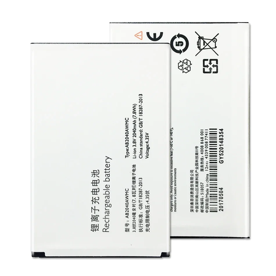 Запасная батарея для мобильного телефона для PHILIPS S398 S 398 CTS398 S399 AB2040AWMC 2040mAh