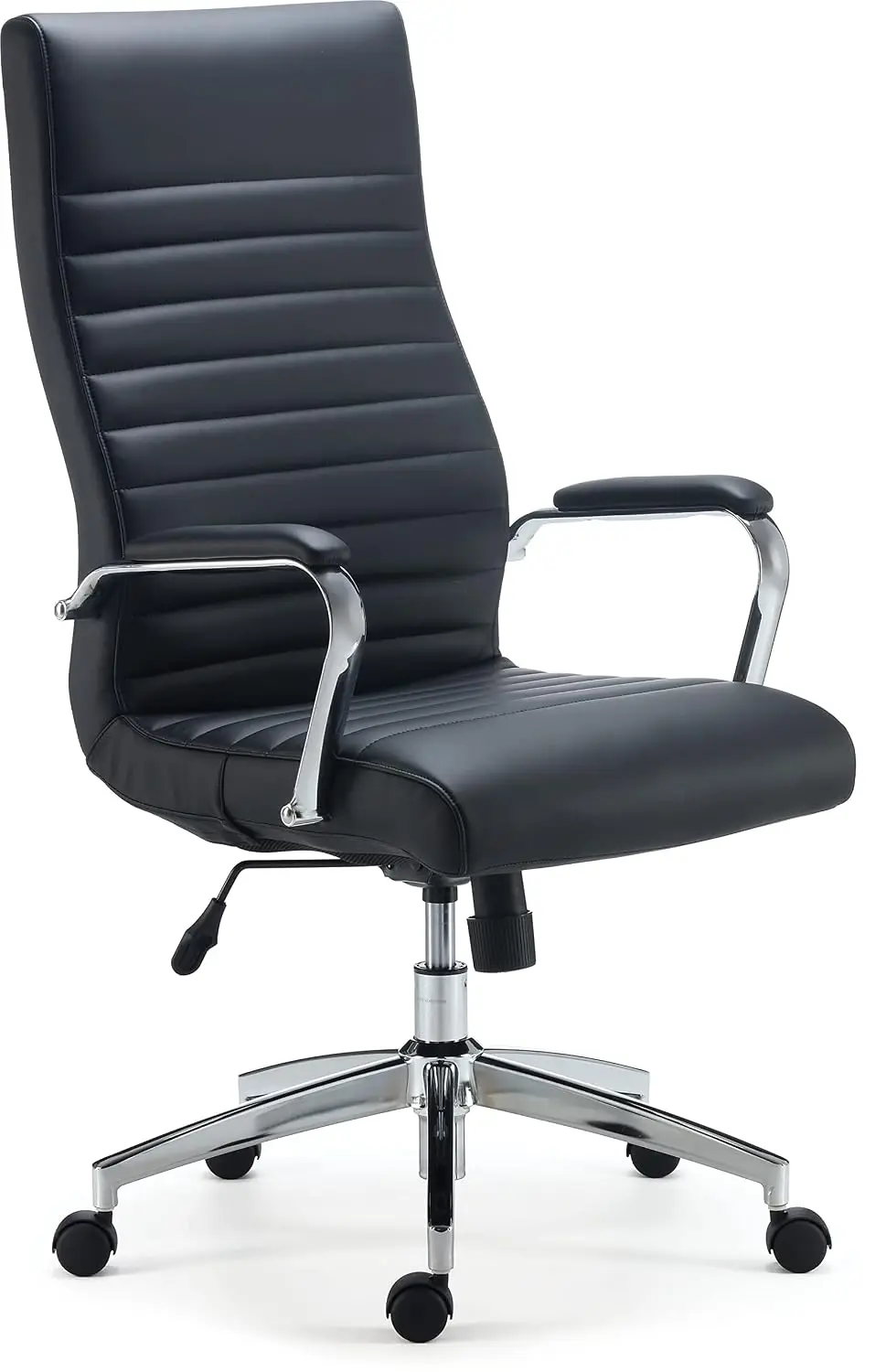 High Back Executive Office Chair, Bonded Leather Ergonomic Swivel & Adjustable Height Seat for Home & Office, Black, Customized