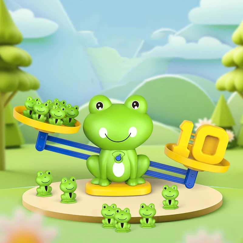 Mathematical Intelligence Math Toys Funny Frog Scale Children's Early Education Toys Addition Subtraction Balance Enlightenment