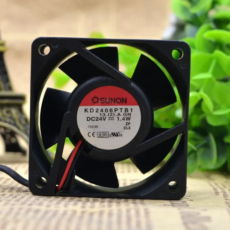 

New CPU Cooler Fan For TAJUN KD2406PTB1 24V 1.4W Cooling Fan 6025 6CM 60X60X25mm