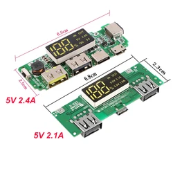 Li-ion Battery Fast Charging Module 18650 Fast Charging Mobile Power Board 5V2.1A 5V2.4A charging efficiency up to 90%