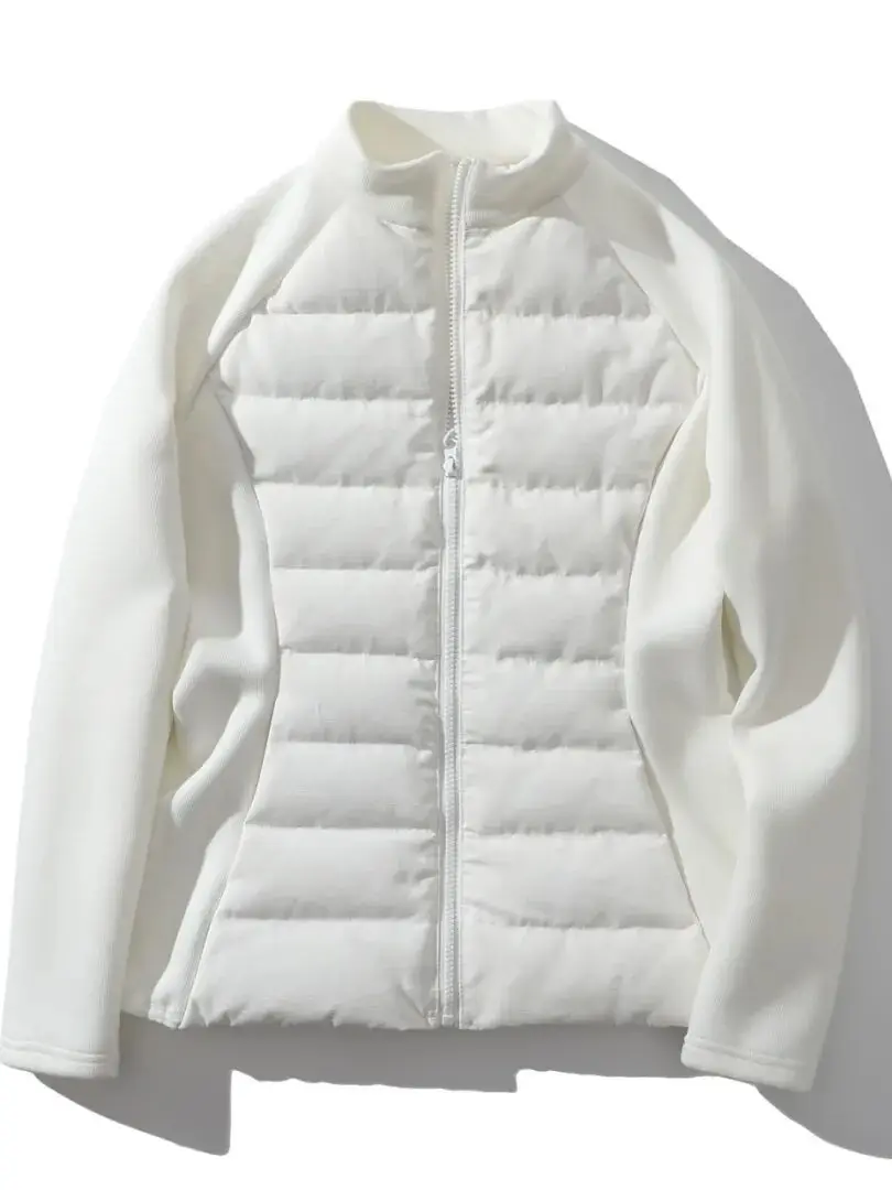 سليم صالح Du down Jaet الوقوف الياقة خفيفة الوزن الدافئة Faionable المرأة الخريف الشتاء القطن الرياضة Sle تصميم ثلاثي الأبعاد