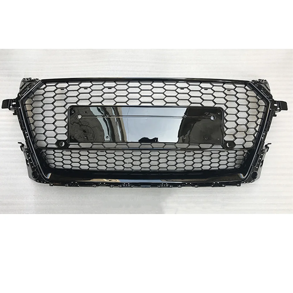 

For Audi TT/TTS 8S 2015 2016 2017 2018 Car Front Bumper Grille Centre Panel Styling Upper black Grill For Audi (ForTTRS style)