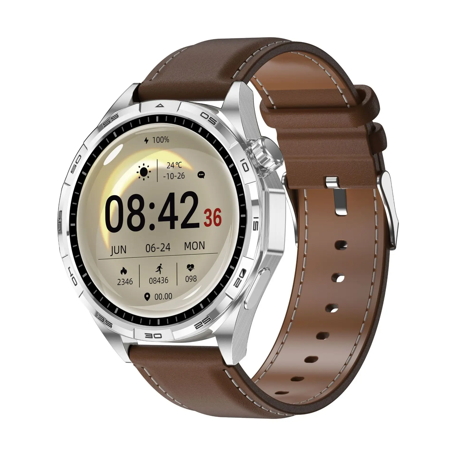 

2026 Новые часы GT6 Pro Высококачественные умные часы с сапфировым стеклом Встроенный GPS-компас Мужские водонепроницаемые спортивные умные часы 3ATM