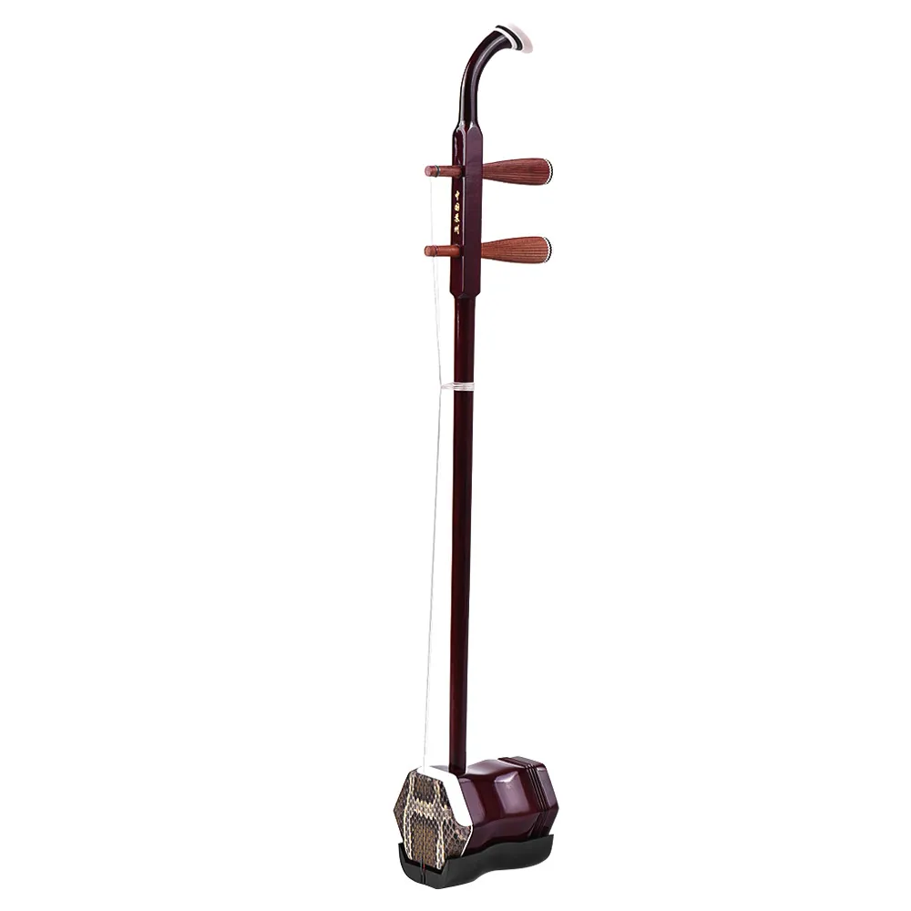 Solidwood Erhu Chinese 2-string Violin Fiddle Stringed Musical Instrument Dark Coffee