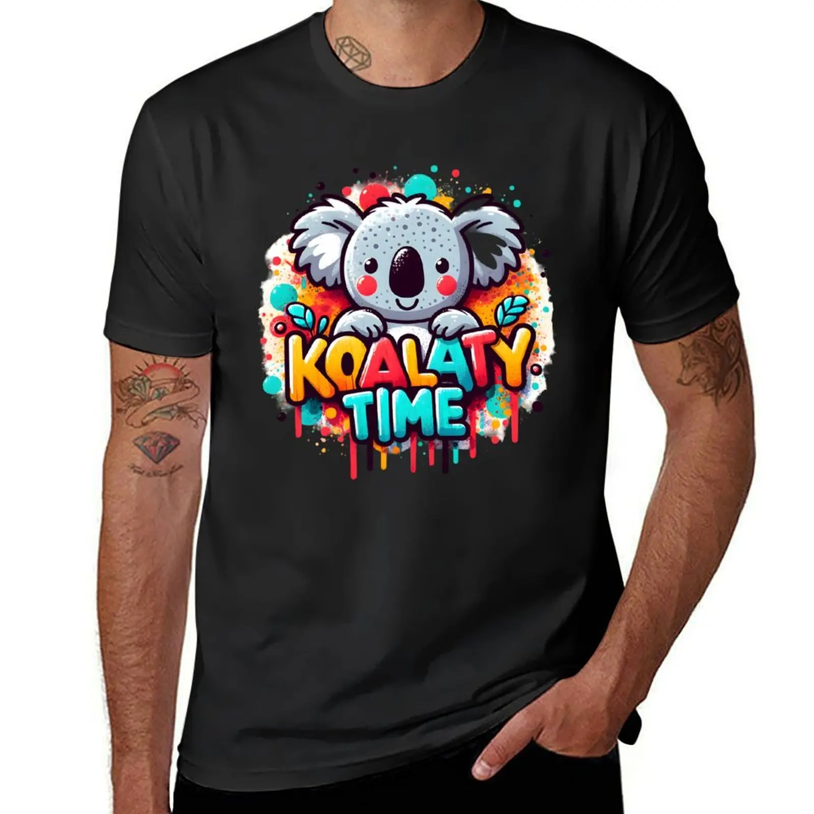 

Quality Time, Koala, cute koala, funny animals T-Shirt cute clothes vintage clothes tees tops fitted t shirts for men