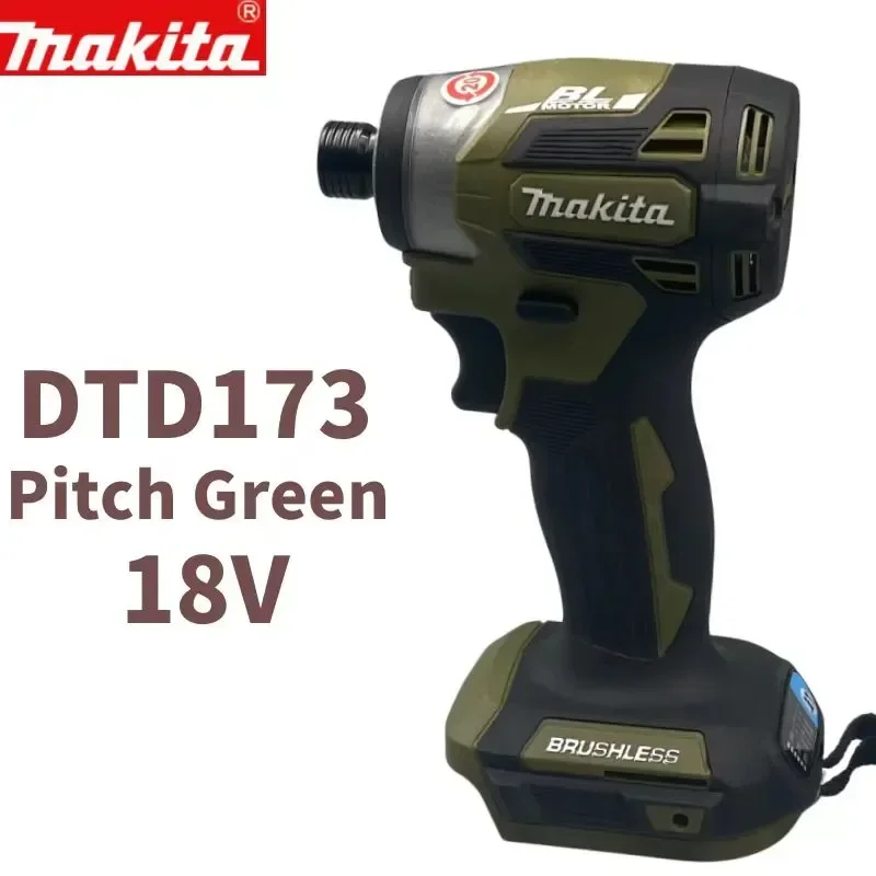 

Makita 18V LXT Cordless Impact Driver DTD173 Brushless Electric Drill Screwdriver Wood/Bolt/T1/T2-Mode Twin LED Light 180 N·m Po