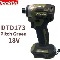 Makita 18V LXT Cordless Impact Driver DTD173 Brushless Electric Drill Screwdriver Wood/Bolt/T1/T2-Mode Twin LED Light 180 N·m Po