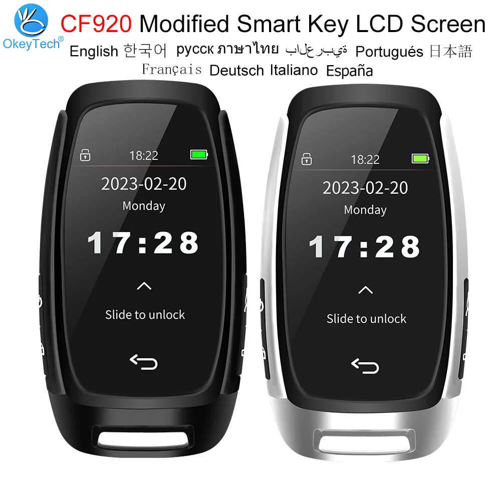 CF920 schermo LCD Smart Key modificato universale per BMW per Audi per Ford per Benz Keyless Entry Auto Lock coreano/russo/inglese